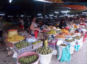 Phonsavan: lokaal marktje / local market