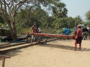 Battambang: Bamboetrein / Bamboo train